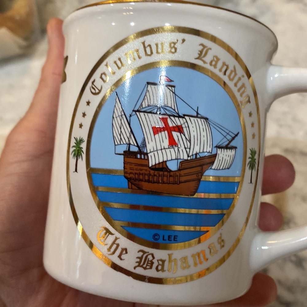 Coffee mug Columbus first Voyage 1492